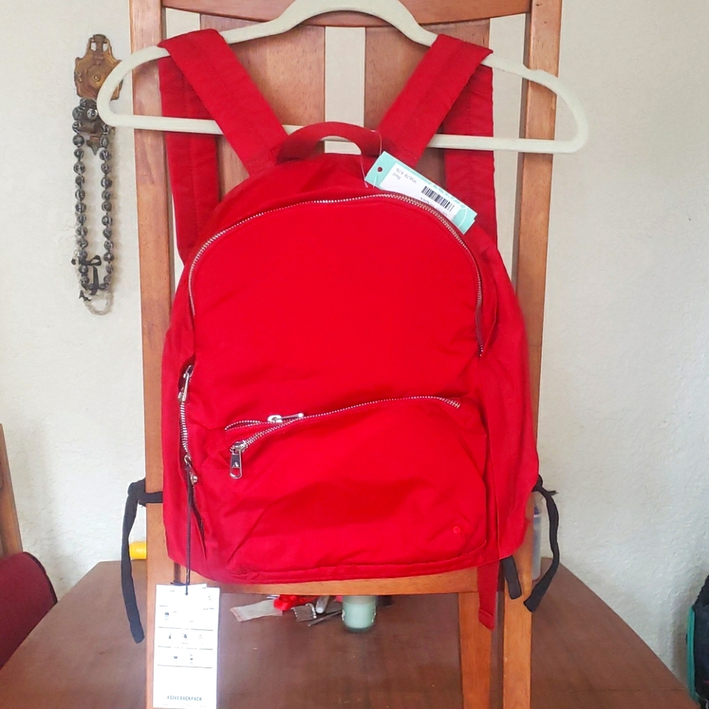 Bright red backpack/laptop bag